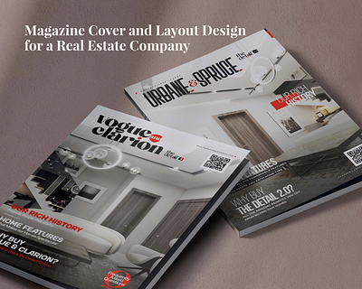Magazine Cover + Layout Design for Real Estate Brand brand design branding branding strategy graphic design magazine magazine cover magazine design magazine layout