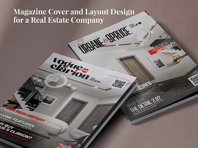 Magazine Cover + Layout Design for Real Estate Brand brand design branding branding strategy graphic design magazine magazine cover magazine design magazine layout