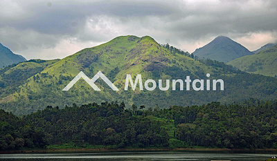 Mountain logo for visual identity. branding graphic design logo logoinspreation logomaker minimal modern monogram sign text