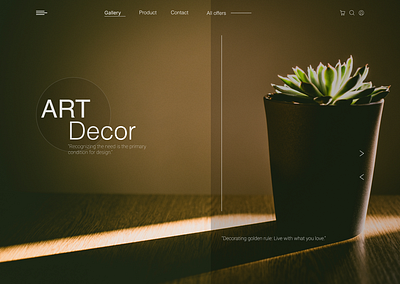 ART DECOR WEB design ui ux