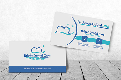 Dental Business Card bright business card dental dentist design doctor family logo stomotology