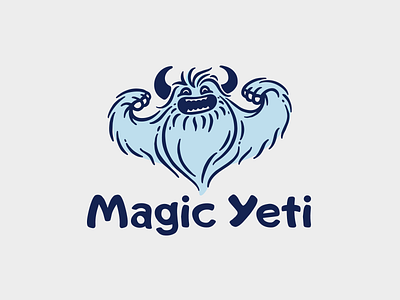Magic yeti brand branding character illustration logo logotype magic yeti