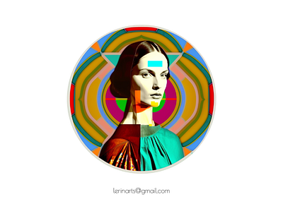 IMART abstract bright color design modern woman
