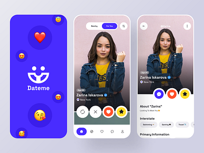 Dating App app chat chatting clean conversation date dating dating app logo match finder matching minimal minimalist modern modern ui social app social media tinder ui ux