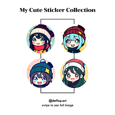 Cute/Kawaii stickers illustration collection collection cute design digitalart flat flatdesign illustration kawaii powerpoint sticker stickers