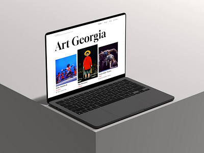 Art Georgia Concept adobe photoshop design figma interface design ui design website