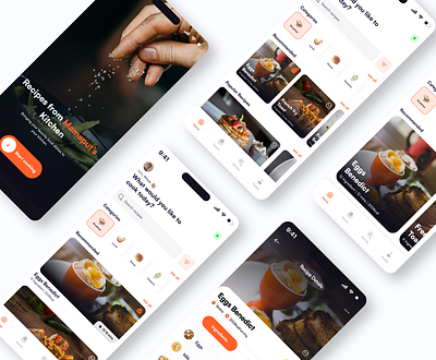 Food recipe app food app food recipe app mobile app ui ui design