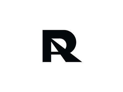 RA or AR a ar black brand branding design elegant graphic design letter logo logo design logotype mark minimalism minimalistic modern monochrome r ra sign