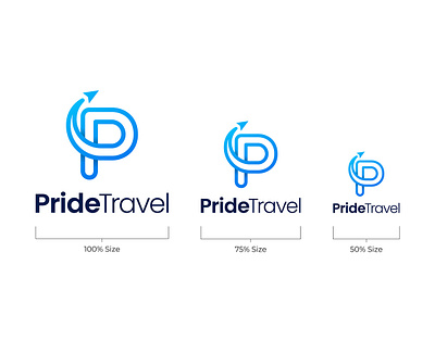PRIDE TRAVEL LOGO DESIGN brand logo branding graphic design logo logo design logo project minimalistic logo travel logo