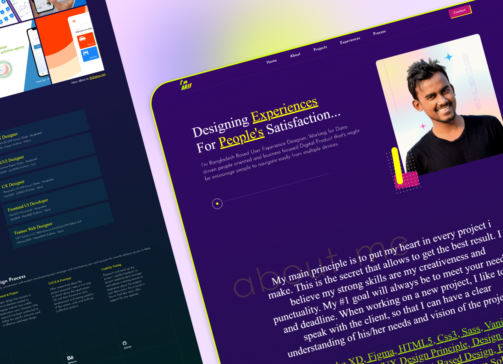 Personal Website beautiful best clean portfolio trending ui ux design