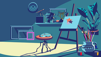 Art Gallery branding graphic design illustrations