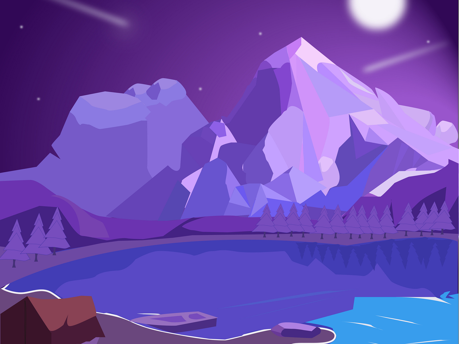 hilly-area-illustration-by-muqadas-nawaz-on-dribbble