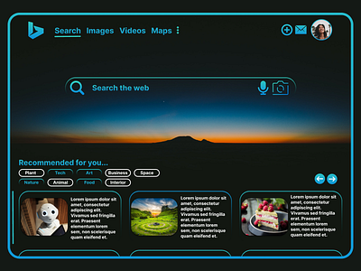 Bing redesign bing contest designs engine figma logos search ui ux website