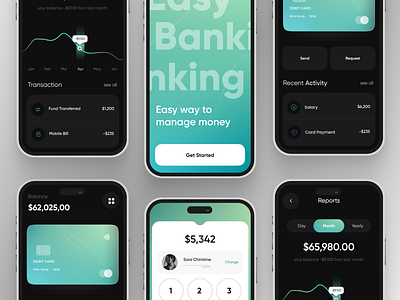 Finance Mobile App app app design bank banking app cart clean design finance minimal design money money transfer pela saving tarnsfer trend ui ui ui design uiux wallet