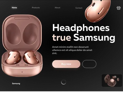 Headphones Samsung branding design graphic design headphones illustration junior logo samsung ui