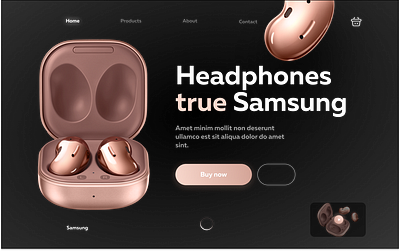Headphones Samsung branding design graphic design headphones illustration junior logo samsung ui