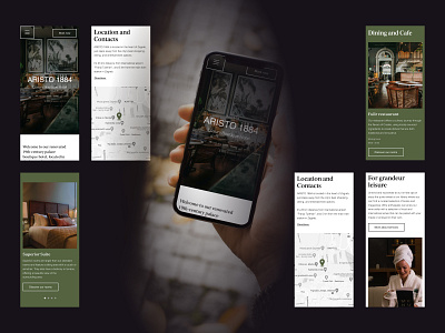 Aristo boutique hotel design figma homepage hotel layout mobile responsive ui ux web