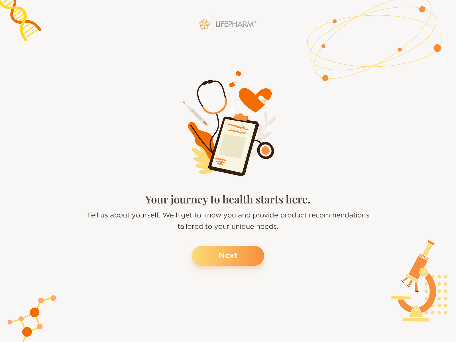 Medical quiz app with a scientific background by Ghanem Nagi on Dribbble