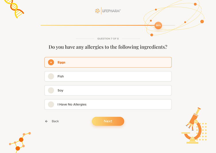 Medical quiz app with a scientific background by Ghanem Nagi on Dribbble