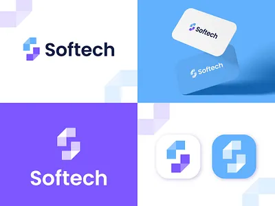 Softech Branding - Logo Design branding design graphic design illustration logo logo design typography ui vector