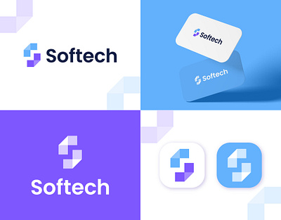 Softech Branding - Logo Design branding design graphic design illustration logo logo design typography ui vector
