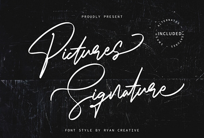 Pictures Signature - Stylish font font graphic design handwritten handwritting script signature signatures