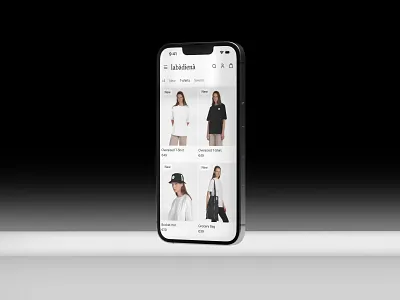 Labadiena Ecommerce Website design juste landing mobile navickaite product page ui ui design ux design web design website