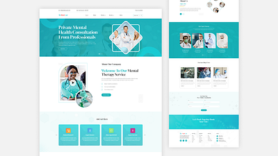 Medical landing Page Web Design best figma design best ui best ux design clean ui design eye catching landing page figma design landing page medical landing page medical ui medical website responsive web design ui ui design ux ux design web design website design