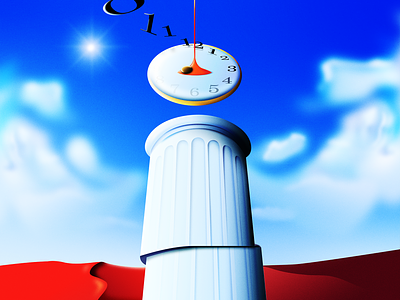 On the 7th Day, In the Month of May. clock dali design dune grain illustration illustrator noise photoshop surreal surrealism time vector wacom