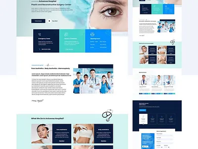 Ui Design for Hospital animation branding logo motion graphics ui