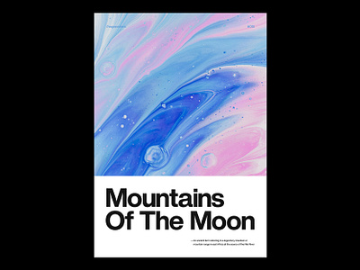 015 Mountains Of The Moon africa branding cartaz clean colors design graphic design helvetica illustrator minimalism moon mountains photoshop poster print print design texture type type design typography