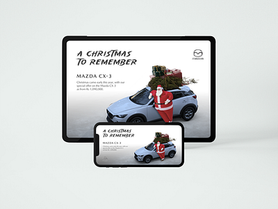 Mazda - A Christmas to Remember automotive branding car christmas cx 3 design graphic design illustration mazda photo manipulation photoshop visual design