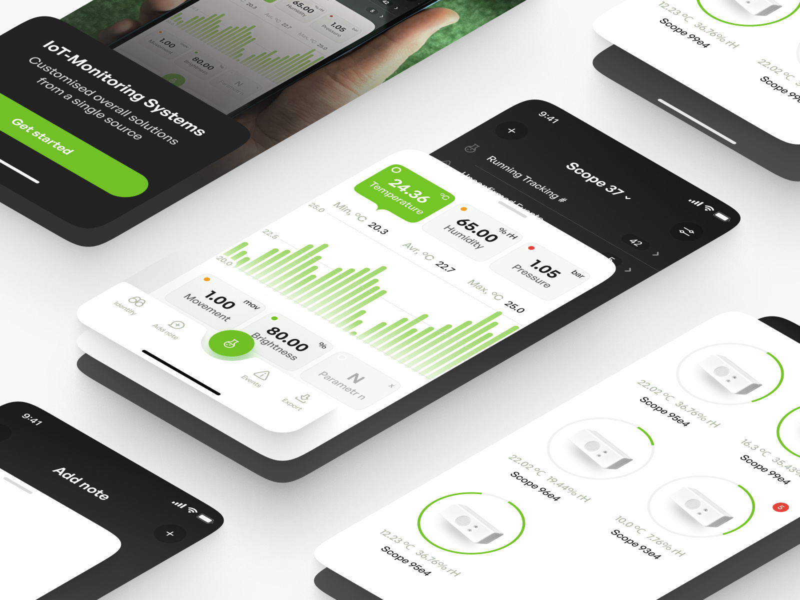 Mobile App for monitoring laboratory devices ai app design design system figma interface ios product design ui ux