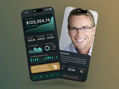 Portfolio Management app finance finance app investment investment app portfolio manager portfolio managment ui ux