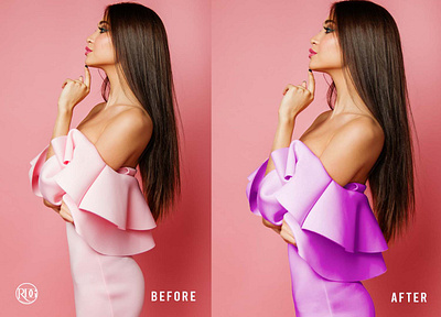 Changing Dress Color Effect advertizing branding design graphic design photoshop social media