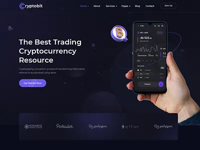 Cryptobit Crypto Trading PSD Template