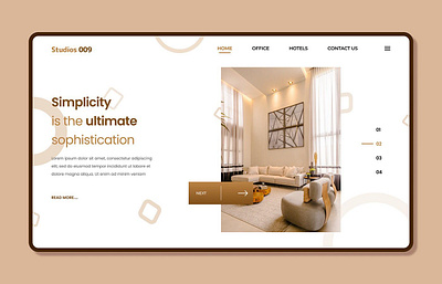 Interior Design landing page graphic design interiordesign landingpage ui uiux ux webui