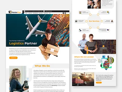 Logistics Partner colourful creative design designer figma fulfill idea logistic modern template theme ui ui designer ux web website xd
