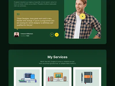Developer Portfolio Dark UI Design branding clean design dark mode dark portfolio dark ui designerzafor developer portfolio figma figma template html template landing page personal portfolio dev portfolio portfolio portfolio ui templatecookie ui ui design user interface