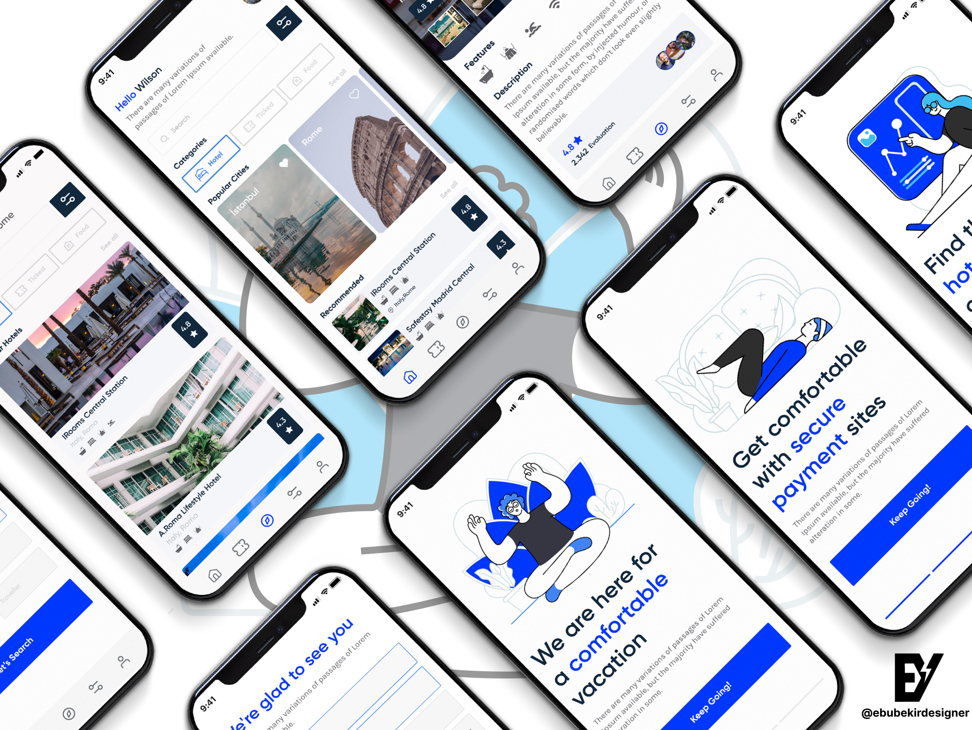 My Travel App Design app branding design e commerce figma illustration logo mobile mobileapp travel ui ux webdesign website