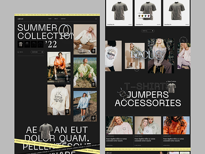 Locus | Homepage Concept branding clothing brand e commerce homepage lifestyle brand locus logo shopify ui web design website website design