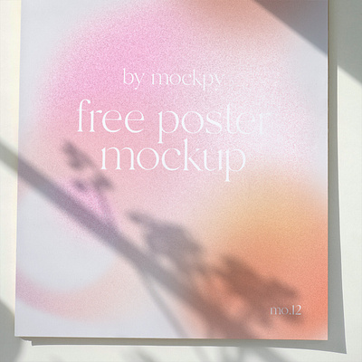 Free Poster Mockup Mo.12 branding design design mockup free mockup gradient graphic design identity illustration logo mockup mockup design poster poster design posters typography visual identity