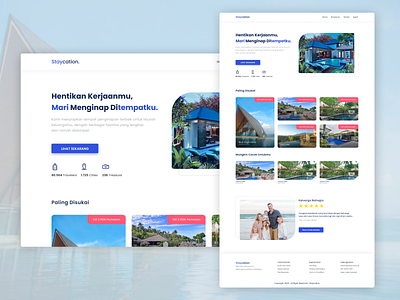 Staycation - BWAMERN landingpage staycation ui ux