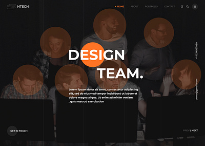 Design Team Lending Page Design animation branding graphic design ui