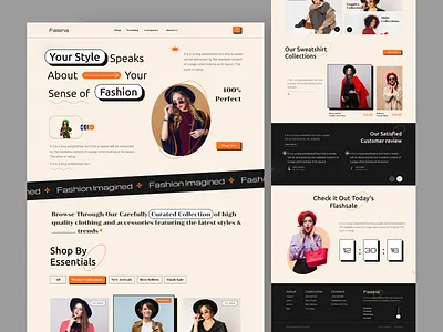 Fashion E-commerce Landing Page clean design devsnet e commerce fashion marketplace minimal online shopping shop shopify store ui ux web design website wholesale