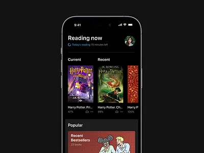 B—W 01 app apple audiobooks books clean clear concept listen minimal mobile product read ui ux
