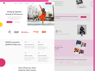 Ignite Redesign animation branding design illustration minimal typography ui ux vector web website