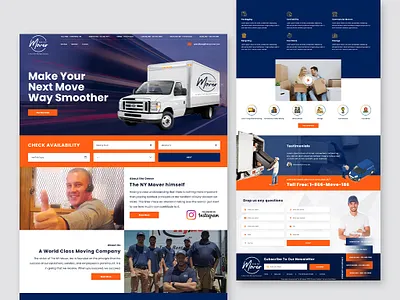 Mover Website Design colourful creative design creativity design designer easiler figma font family modern website mover shifting templete theme ui ux web