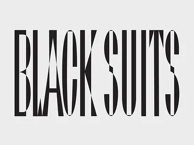 Logotype for the clothing brand 'Black suits' branding design graphic design lett lettering logotype logo typography