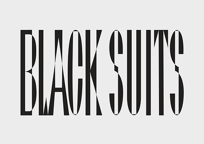 Logotype for the clothing brand 'Black suits' branding design graphic design lett lettering logotype logo typography